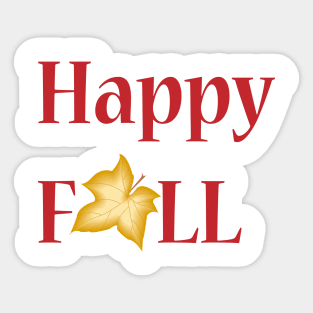 Happy Fall Sticker